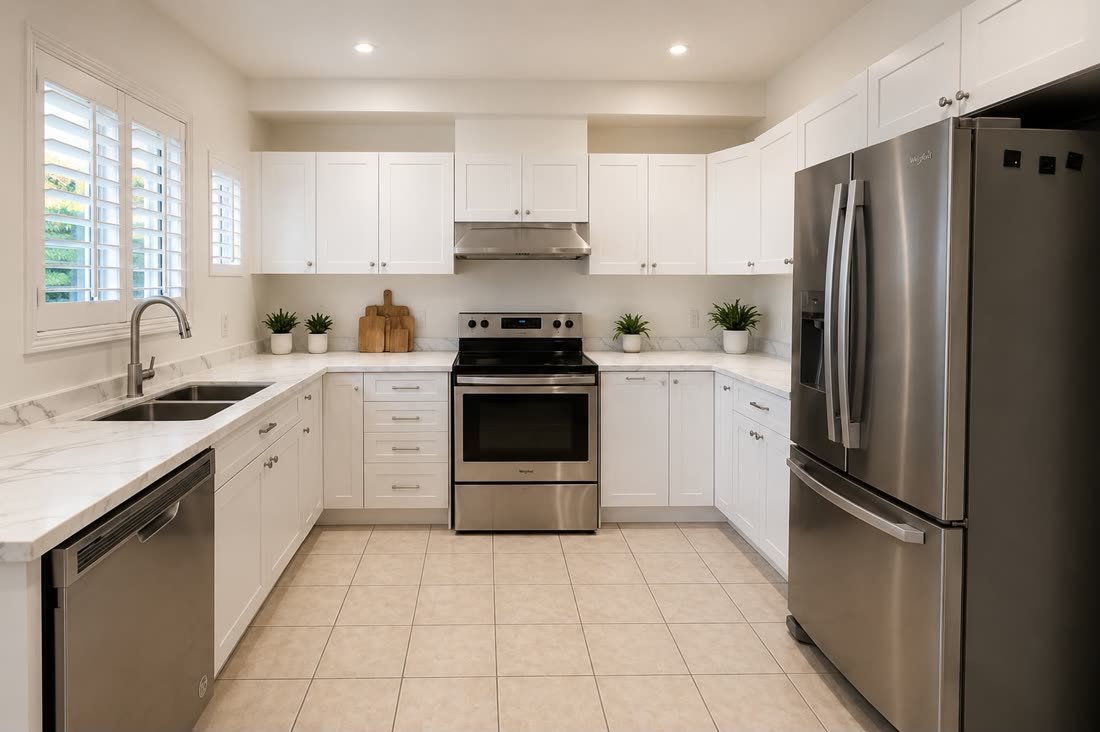 Kitchen professionally staged