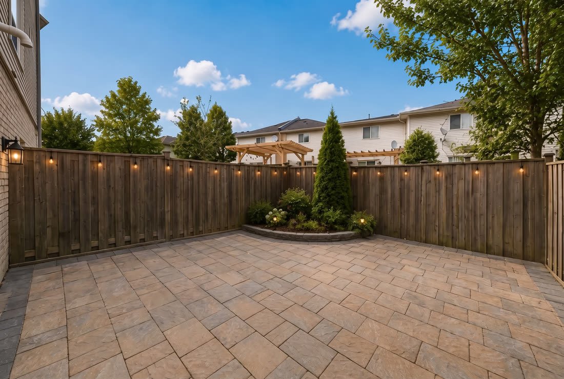 Back patio — the empty photo the agent sent us
