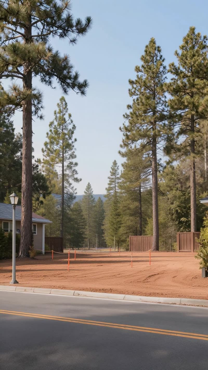 A-frame chalet before build